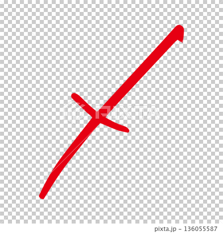 A red cross mark used in tests 136055587