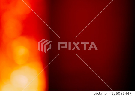 Colored light effects on dark background with grain and magic lights. Neon Glow Modern 90s, lo-fi Aesthetics. Design effect 136056447