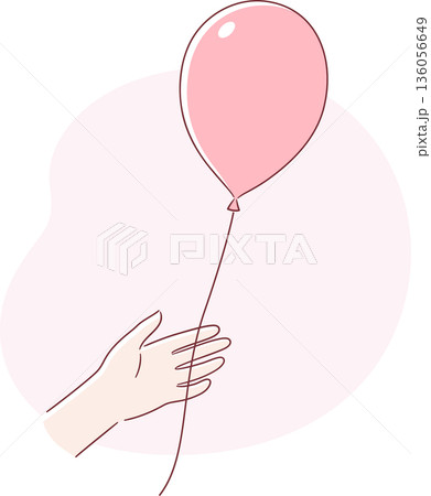 Let it go, hand releasing a balloon Let it go, hand releasing a balloon 136056649