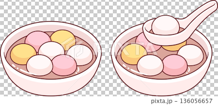 Tangyuan traditional Chinese rice ball dessert 136056657