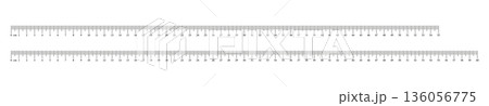 Measuring charts 55, 60 centimeters. Ruler...のイラスト素材 [136056775] - PIXTA