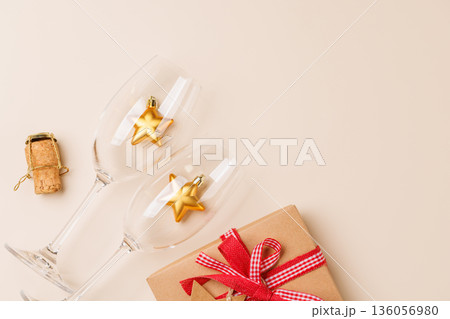 Champagne glasses, decor and gift card Champagne glasses, decor and gift card 136056980