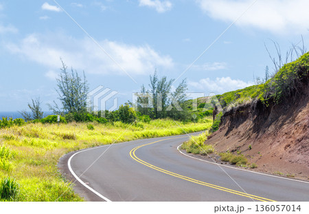 Serpentine road in Hawaii Serpentine road in Hawaii 136057014
