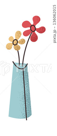 Flowers in vase restaurant decoration Flowers in vase restaurant decoration 136062015