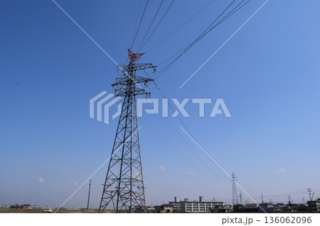 送電塔 高電圧交流 送電塔 高電圧交流 136062096