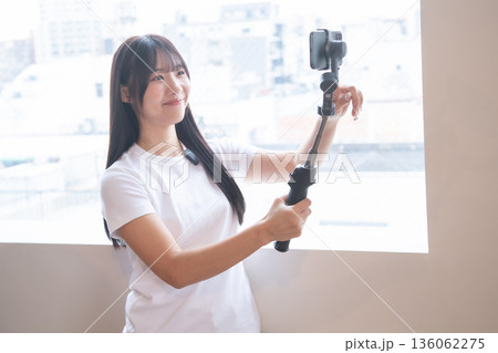 アクションカメラ　ライブ配信　ワイヤレスマイク　配信　動画配信　癒し系　お姉さん系　妹系 136062275
