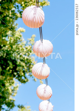 Paper lanterns, farolillos, at the April Fair in Seville, Spain. Paper lanterns, farolillos, at the April Fair in Seville, Spain. 136062317