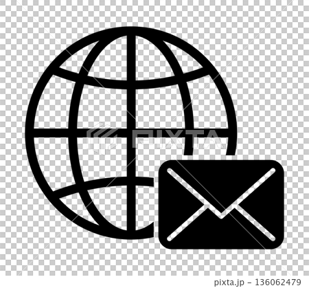 Network and email icons 136062479