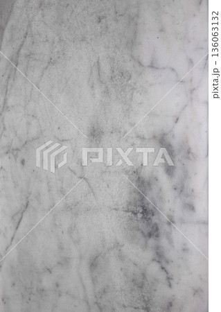 Aged White Marble Stone Texture with Grey Veins 136063132