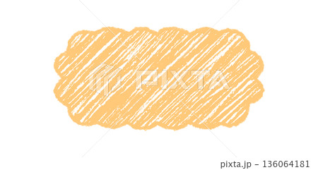 Groovy crayon scallop rectangle border with retro wavy shading. Abstract shaded frame and background with graphic chalk outline, y2k style for creative vintage surface. Groovy crayon scallop rectangle border with retro wavy shading. Abstract shaded frame and background with graphic chalk outline, y2k style for creative vintage surface. 136064181