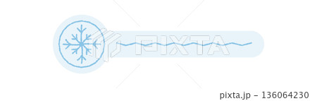 Flat blue snowflake seal label on white package lid, chalk style element for xmas decoration. Icon for box delivery, festive snow flake and label use, decorative touch holiday shipping. Flat blue snowflake seal label on white package lid, chalk style element for xmas decoration. Icon for box delivery, festive snow flake and label use, decorative touch holiday shipping. 136064230