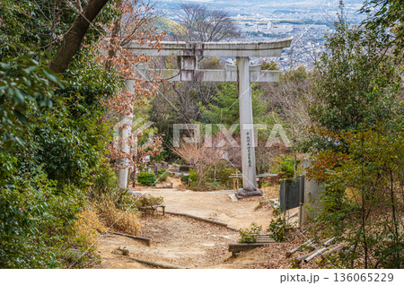 天王山のハイキングコース 京都府乙訓郡大山崎町 天王山のハイキングコース 京都府乙訓郡大山崎町 136065229