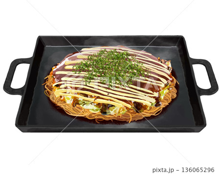 広島焼き(マヨネーズ、青のり付き) 広島焼き(マヨネーズ、青のり付き) 136065296