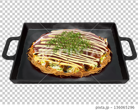 広島焼き(マヨネーズ、青のり付き) 広島焼き(マヨネーズ、青のり付き) 136065296