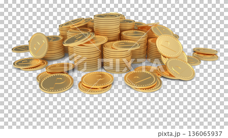 點活動圖：堆疊的金幣 CG 136065937