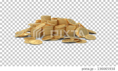 Point activity image: Stacked gold coins CG Point activity image: Stacked gold coins CG 136065938