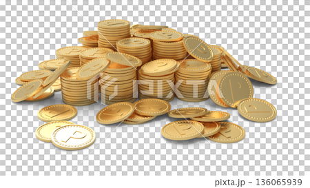 Point activity image: Stacked gold coins CG Point activity image: Stacked gold coins CG 136065939
