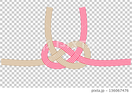 日式水引,飾以金銀淡路結 日式水引,飾以金銀淡路結 136067476