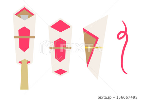 御祝用の熨斗のバリエーション 御祝用の熨斗のバリエーション 136067495