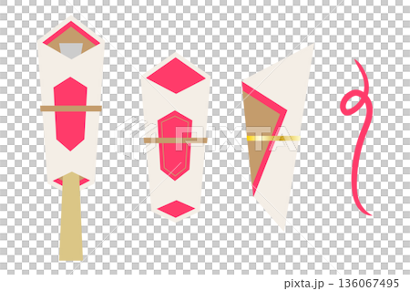 御祝用の熨斗のバリエーション 御祝用の熨斗のバリエーション 136067495