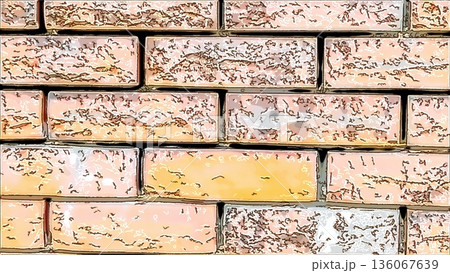 レンガの壁 136067639