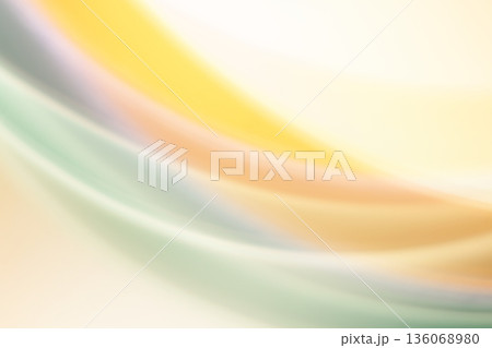 オレンジ・緑・紫色系　ラインの交差背景　半透明感　 136068980