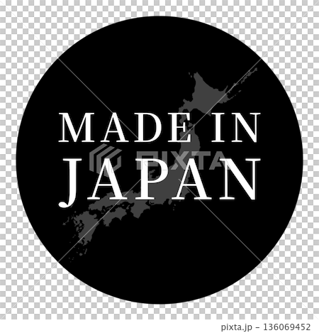 Made in Japan icon material Made in JAPAN Made in Japan icon material Made in JAPAN 136069452