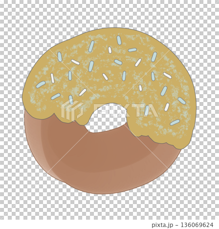 甘すぎない大人可愛いドーナツ _ ペールトーンのフレンチシック配色（心地よい暮らしのデザインに） 136069624