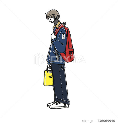 カジュアルコーデの女性 136069940