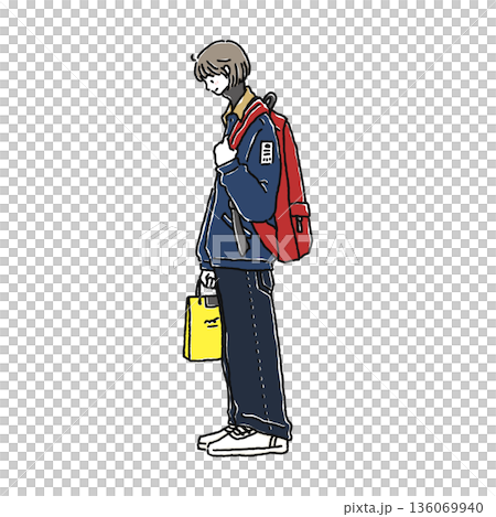 カジュアルコーデの女性 136069940