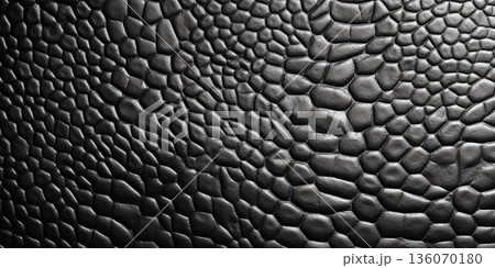Leather pattern copy space background by generative AI tools 136070180