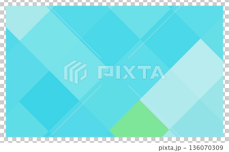 Refreshing light blue mosaic background illustration for wellness and health 136070309