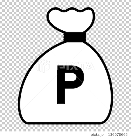 點袋(P 標記)的簡單示意圖 點袋(P 標記)的簡單示意圖 136070663