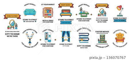 A series of images with text that reads "City to Home" A series of images with text that reads "City to Home" 136070767