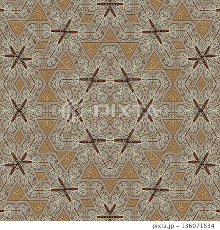 Design features an elegant wooden carved pattern inspired by traditional craftsmanship. Intricate relief and natural wood textures add warmth and depth, ideal for tiles, flooring, wall covering Design features an elegant wooden carved pattern inspired by traditional craftsmanship. Intricate relief and natural wood textures add warmth and depth, ideal for tiles, flooring, wall covering 136071634