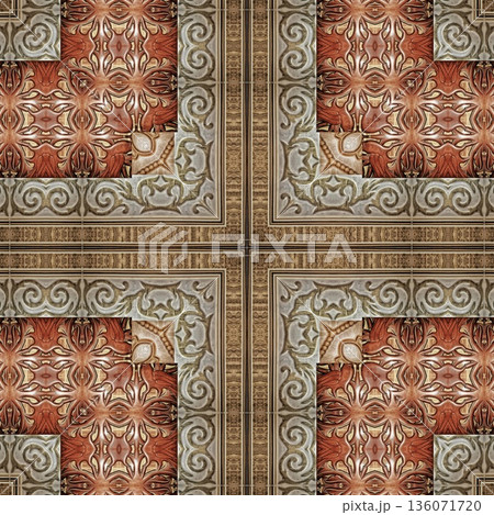 An elegant wooden carved design inspired by traditional craftsmanship, featuring detailed relief textures that add warmth and depth. Perfect for tiles, flooring, wall coverings, packaging, and furnish An elegant wooden carved design inspired by traditional craftsmanship, featuring detailed relief textures that add warmth and depth. Perfect for tiles, flooring, wall coverings, packaging, and furnish 136071720