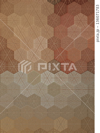 An elegant wooden carved design inspired by traditional craftsmanship, featuring detailed relief textures that add warmth and depth. Perfect for tiles, flooring, wall coverings, packaging, and furnish 136071783