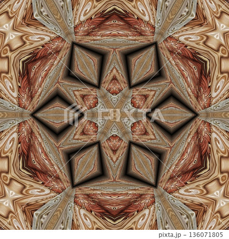 An elegant wooden carved design inspired by traditional craftsmanship, featuring detailed relief textures that add warmth and depth. Perfect for tiles, flooring, wall coverings, packaging, and furnish 136071805