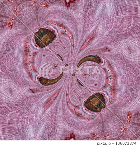 Abstract floral design features a pattern with rich textures and relief details. Soft pink, earthy brown, and muted blue tones add depth, making it ideal for textiles, wallpaper and fashion prints Abstract floral design features a pattern with rich textures and relief details. Soft pink, earthy brown, and muted blue tones add depth, making it ideal for textiles, wallpaper and fashion prints 136072874