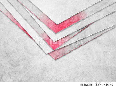 Grey and pink grunge corporate geometric background 136074925