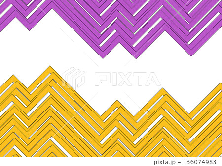 Violet and orange minimal stripes corporate geometric abstract background 136074983