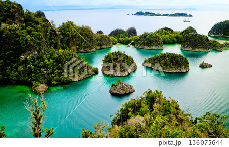 Beautiful views of the Raja Ampat Islands, West Papua, Indonesia Beautiful views of the Raja Ampat Islands, West Papua, Indonesia 136075644