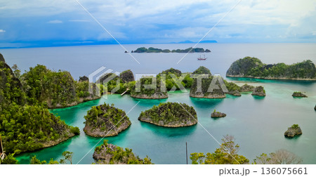 Beautiful views of the Raja Ampat Islands, West Papua, Indonesia Beautiful views of the Raja Ampat Islands, West Papua, Indonesia 136075661
