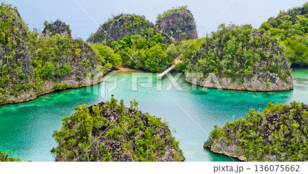 Beautiful views of the Raja Ampat Islands, West Papua, Indonesia Beautiful views of the Raja Ampat Islands, West Papua, Indonesia 136075662