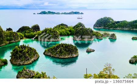 Beautiful views of the Raja Ampat Islands, West Papua, Indonesia Beautiful views of the Raja Ampat Islands, West Papua, Indonesia 136075664