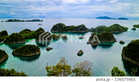 Beautiful views of the Raja Ampat Islands, West Papua, Indonesia Beautiful views of the Raja Ampat Islands, West Papua, Indonesia 136075665