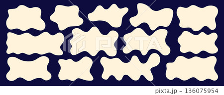 Cute simple shapes. 136075954