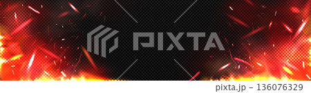 Fire with flying sparks, light of burning flame bg Fire with flying sparks, light of burning flame bg 136076329