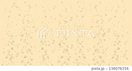 Sparkling champagne bubbles rising in golden drink Sparkling champagne bubbles rising in golden drink 136076356
