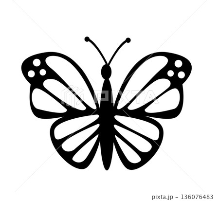 Butterfly. Vector illustration design 136076483